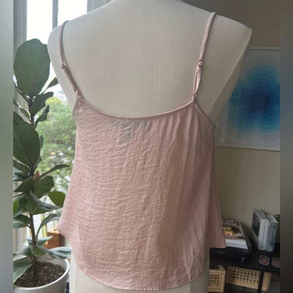 Midnight Bakery Luxe Pink Mock Button Down Camisole Valentine’s Day - Picture 4 of 7